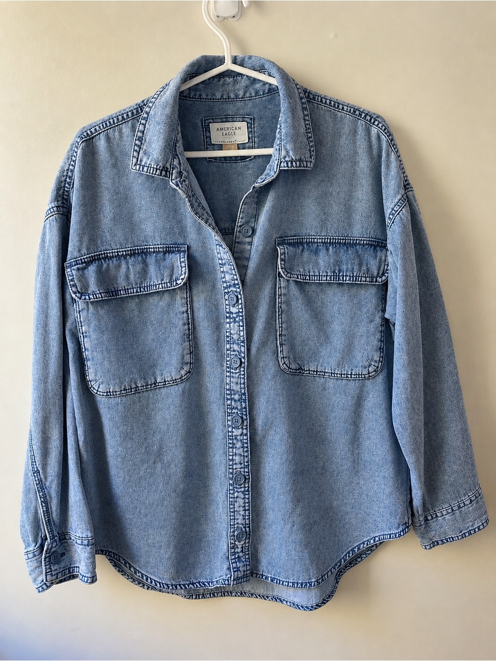 American Eagle Light Blue Button Down Shirt Size XS/S